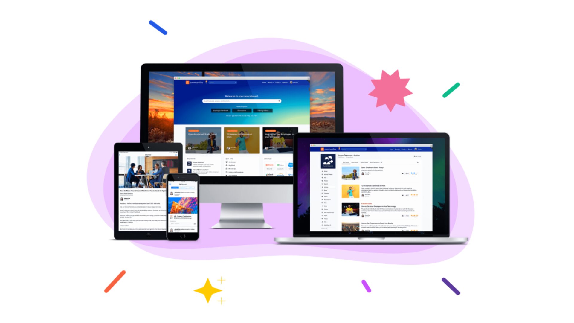 An intranet brings together internal and external communication so both employees and outside parties are connected