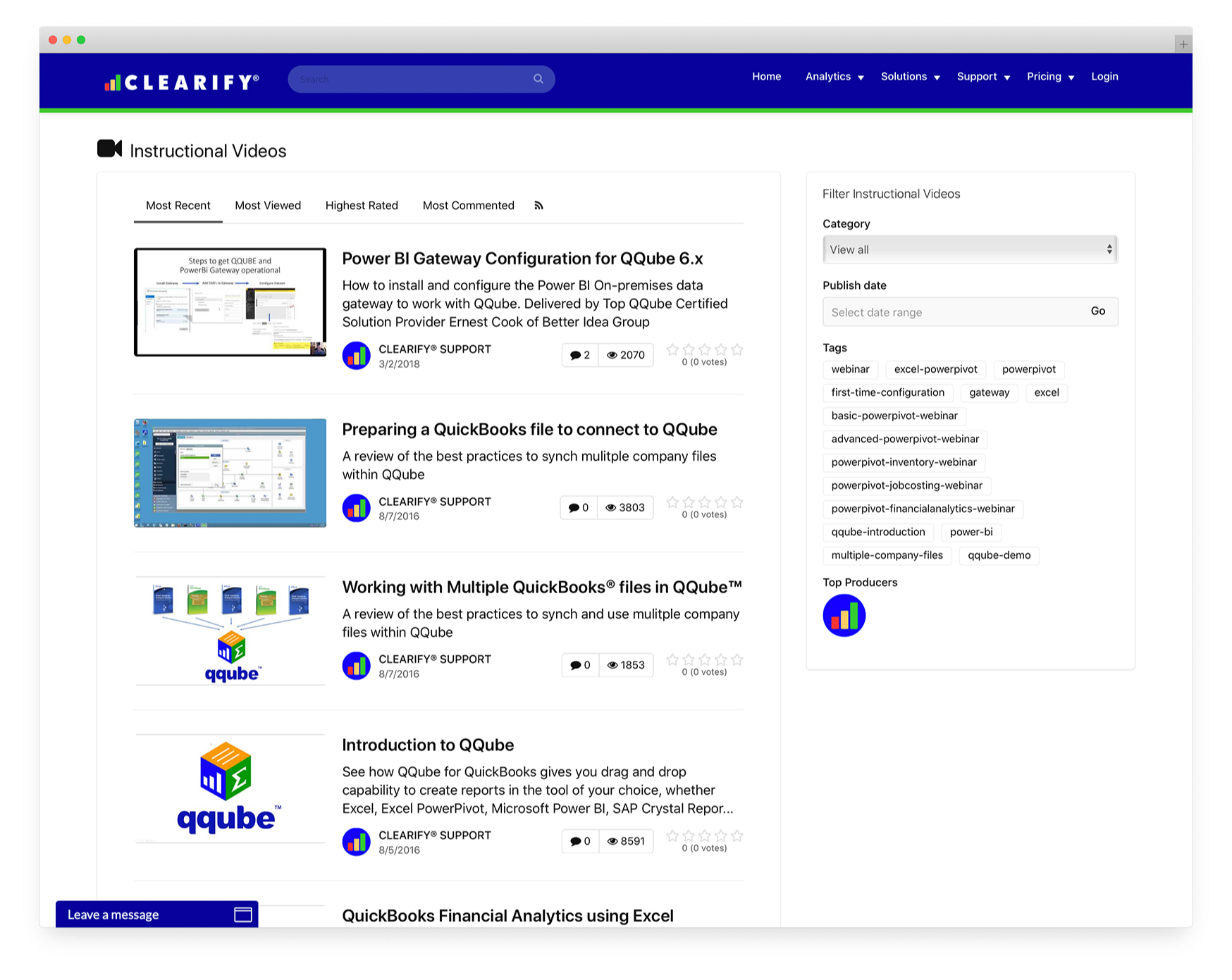 Customer Support Instructional Videos