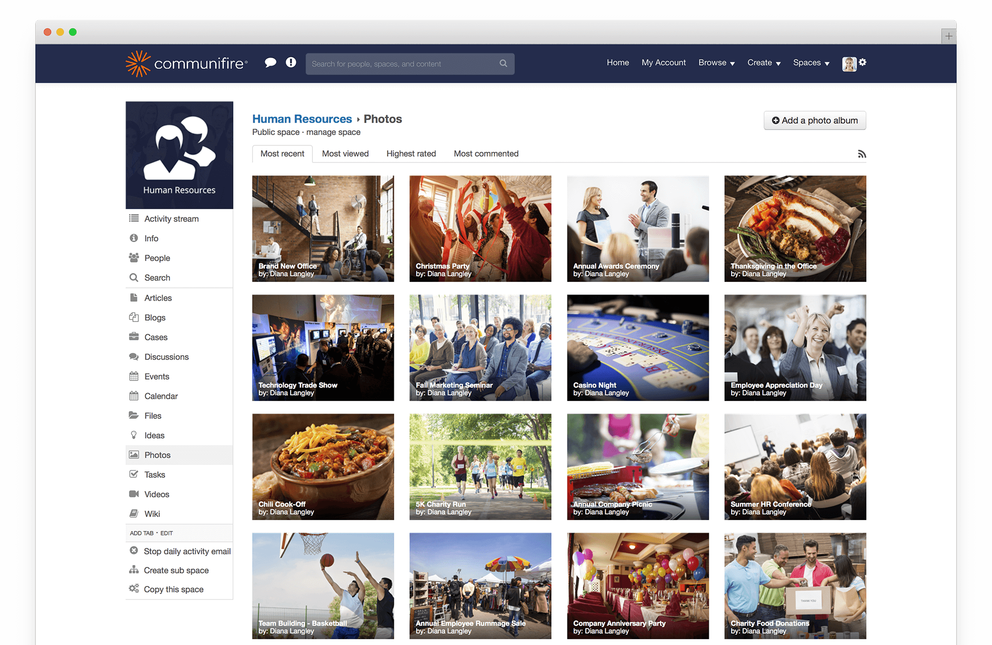 intranet photo gallery software