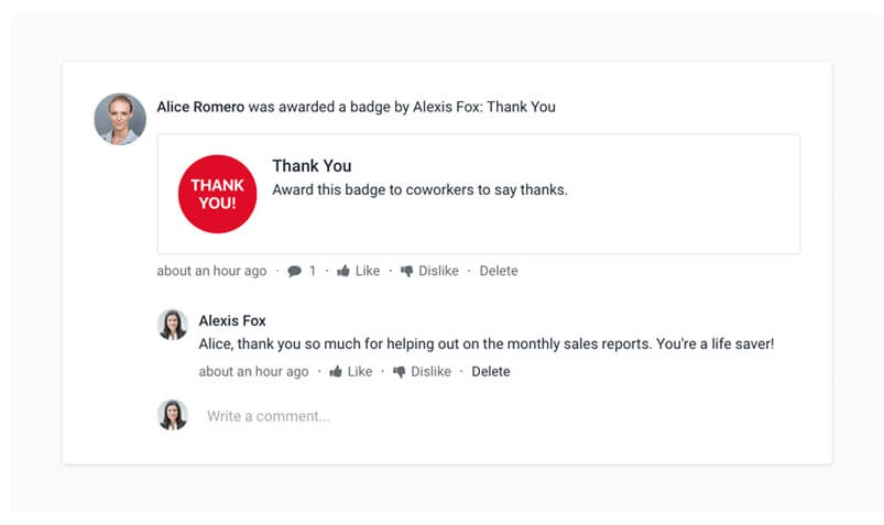 improve communication in the workplace - intranet gamification and badges