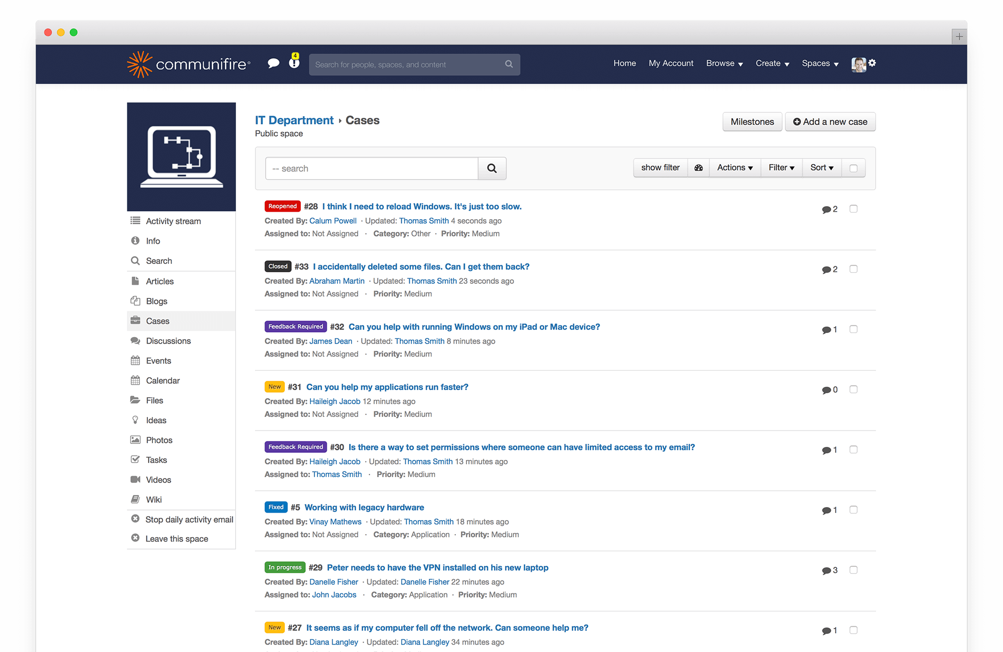 intranet manager - issue tracking software