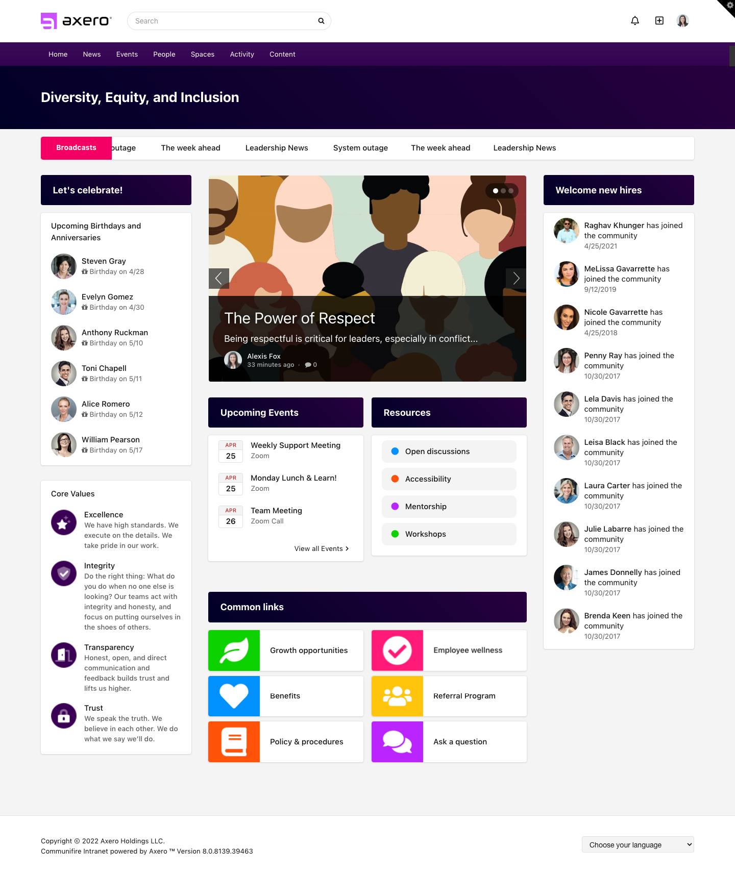 centralized platform for diversity training and inclusion