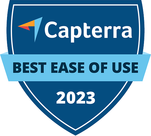 Capterra Best Ease of Use badge 2023