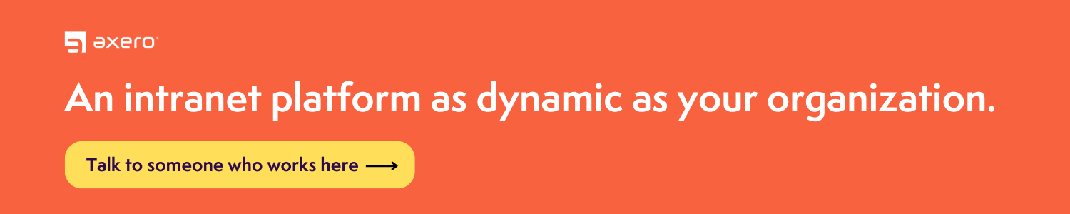 Axero intranet