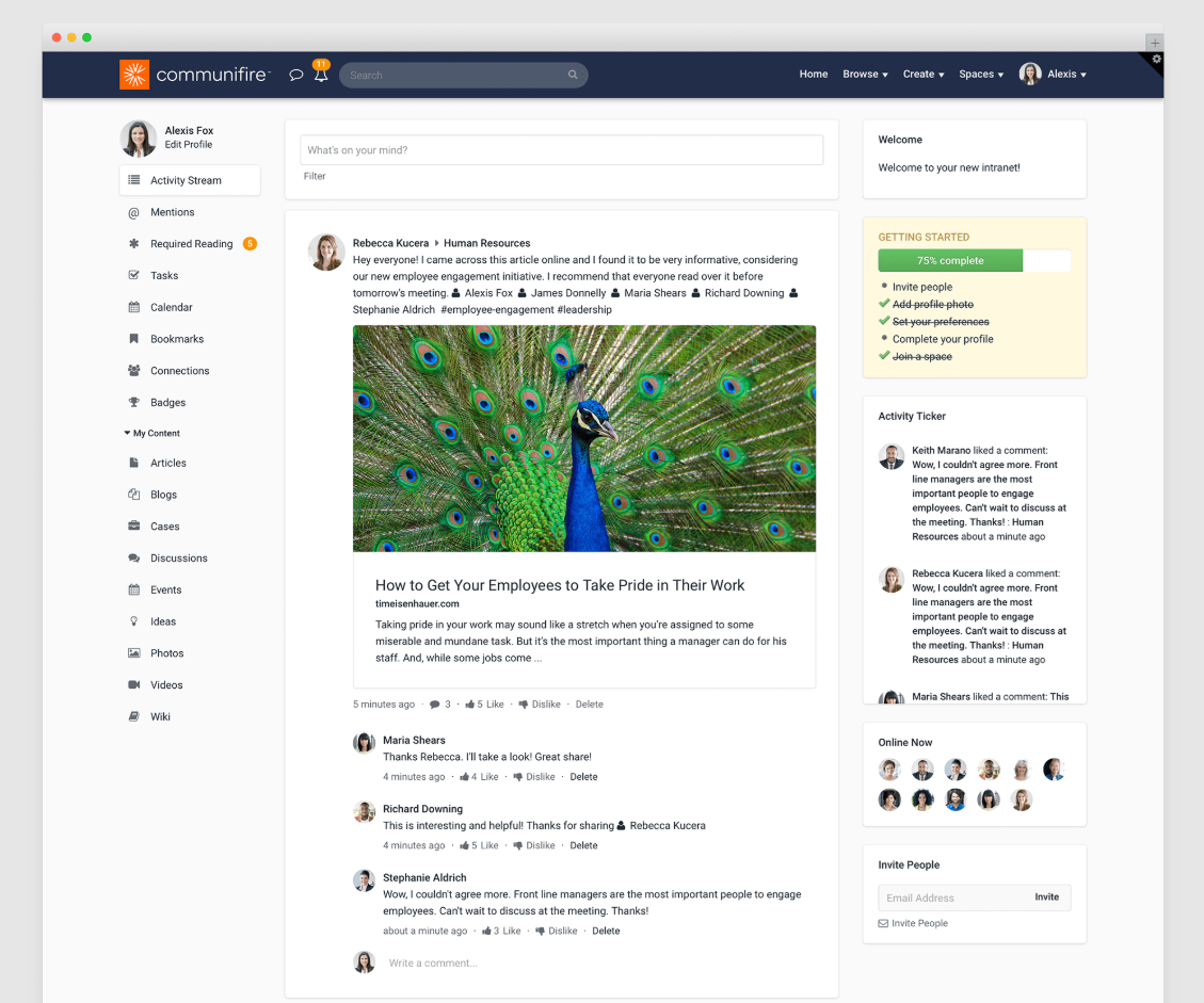 internal communications plan - collaboration tools