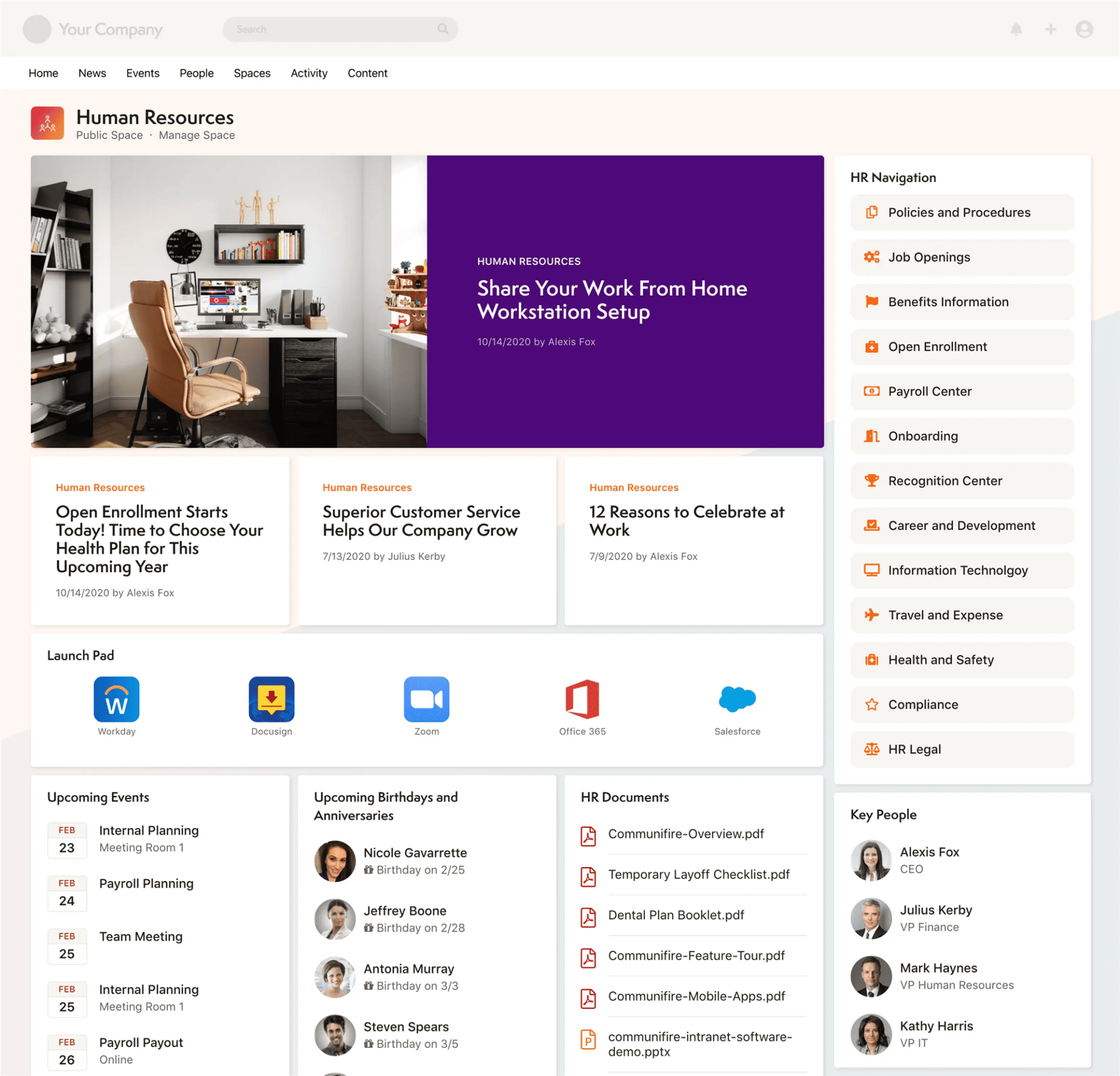 intranet benefits - centralize relevant information