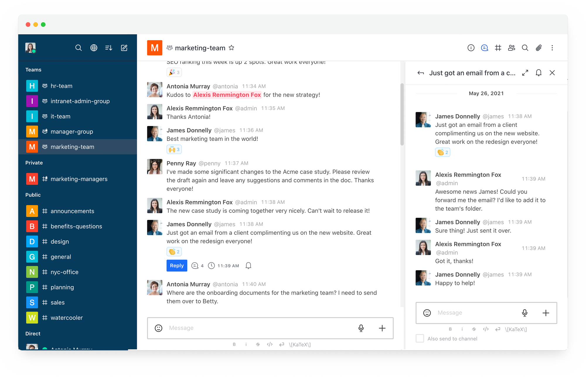 intranet chat platform
