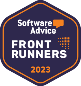 Software Advice Front Runners 2023 badge