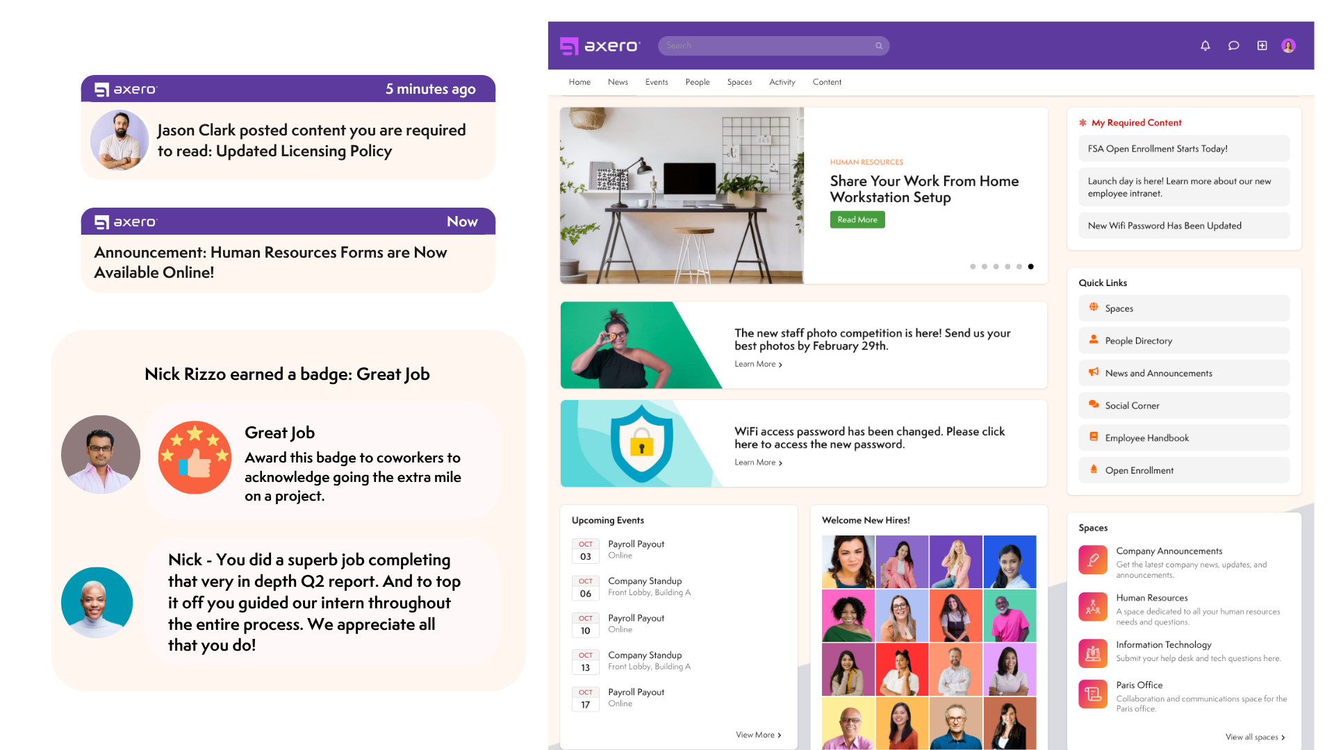 Axero Workflow Software