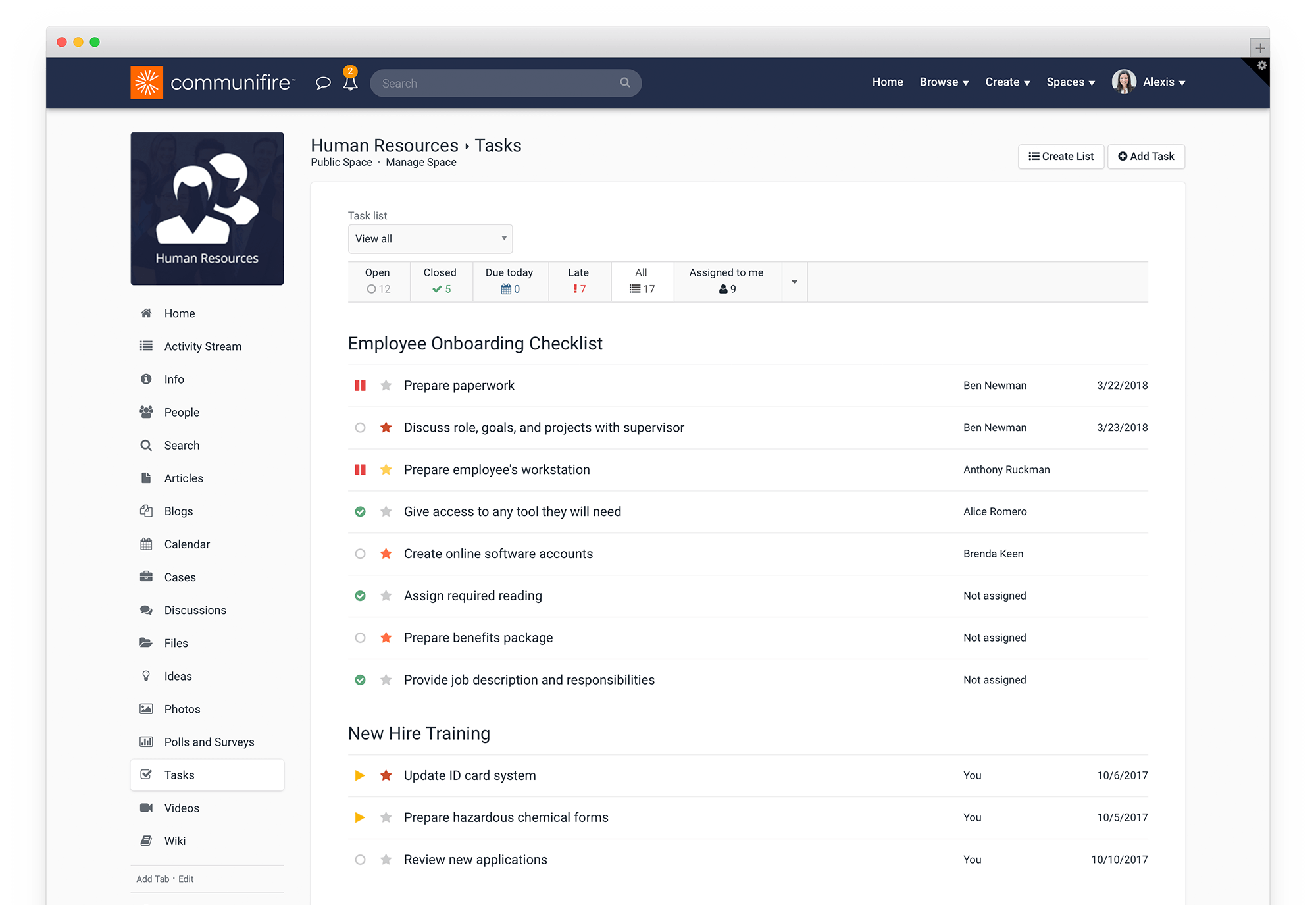 Intranet Task Management
