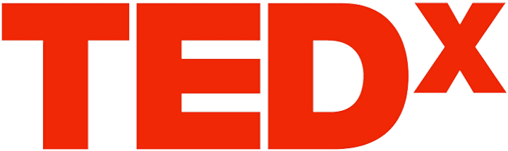 TEDx logo in bold red lettering on transparent background.