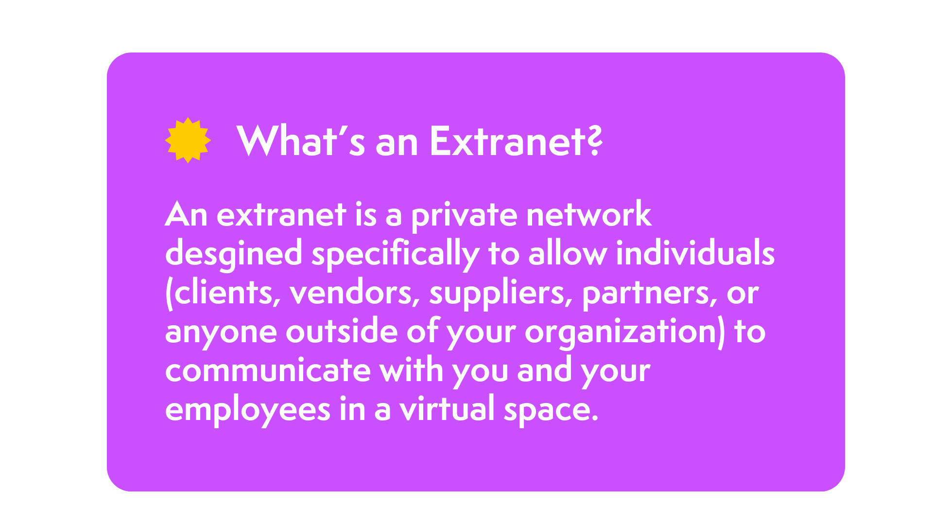 what is an extranet