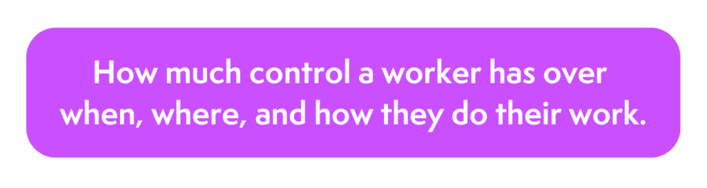 workplace autonomy definition